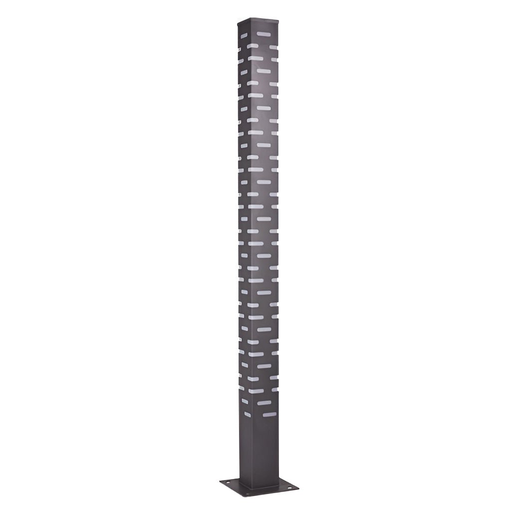 Modern Rectangular LED Bollard Light for Garden Paths & Courtyards