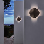 Creative Wave Stacking Outdoor Waterproof Landscape Lighting Wall Sconces Fence Post Lamp