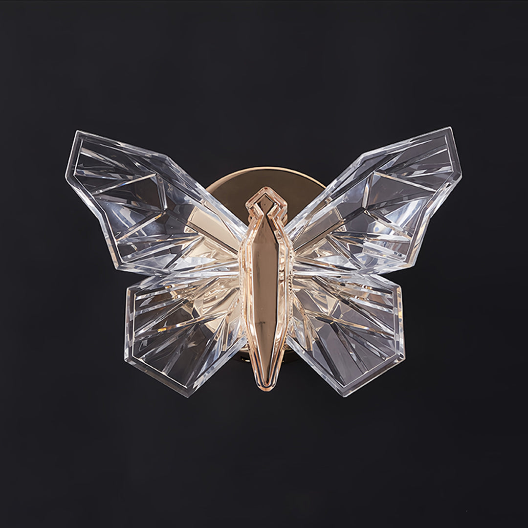 Butterfly Wall Sconce – Modern Gold LED Art Deco Lighting