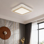 Lumière Cristalline Modern Crystal Ceiling Light in Chrome