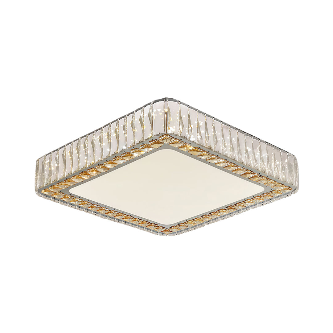 Lumière Cristalline Modern Crystal Ceiling Light in Chrome
