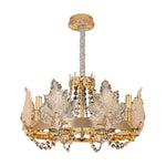 French Crystal Chandelier in Champagne Gold for Elegant Interiors