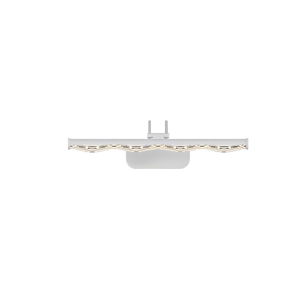 Prismatic Crystal-Effect LED Vanity Light in Modern Iron Frame
