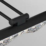Prismatic Crystal-Effect LED Vanity Light in Modern Iron Frame