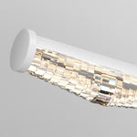 Prismatic Crystal-Effect LED Vanity Light in Modern Iron Frame