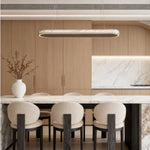 Ellipse Linear LED Pendant Light in Champagne Gold