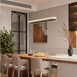 Ellipse Linear LED Pendant Light in Champagne Gold
