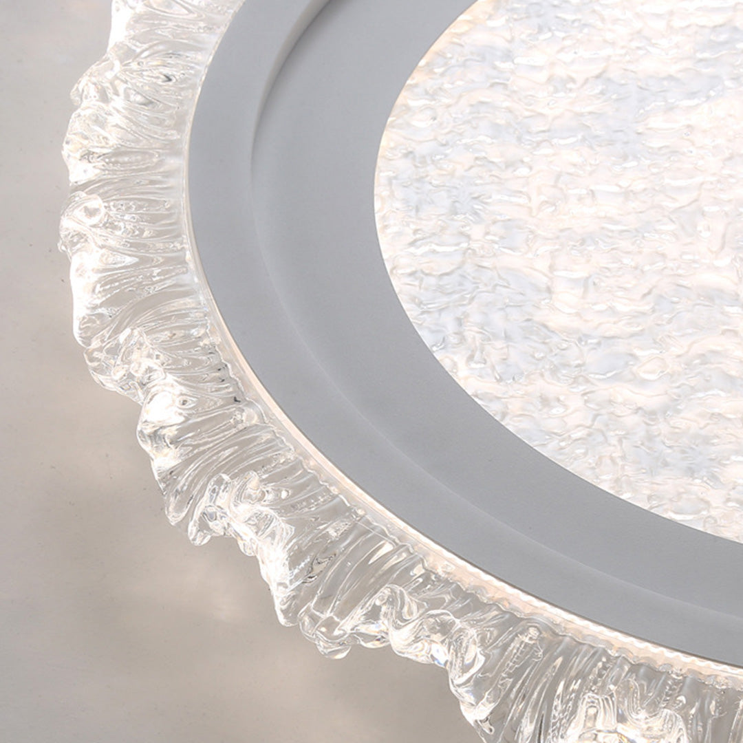Lumière Rond LED Flush Mount Ceiling Light in White