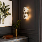 Aurelia Crystal Wall Sconce in Terracotta Gold | Modern Minimalist LED Lighting