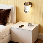 Modern Crystal Wall Sconce in Gold Aluminum Finish
