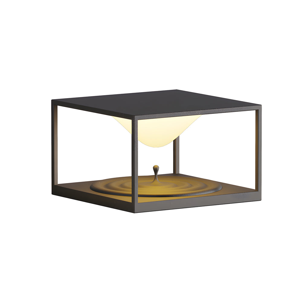 Modena Square Post Light in Stainless Steel for Outdoor Pillar Mounting
