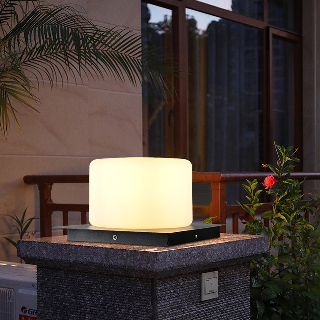 Modern Outdoor Pillar Lights, IP65 Waterproof Stainless Steel Bollard Lamp