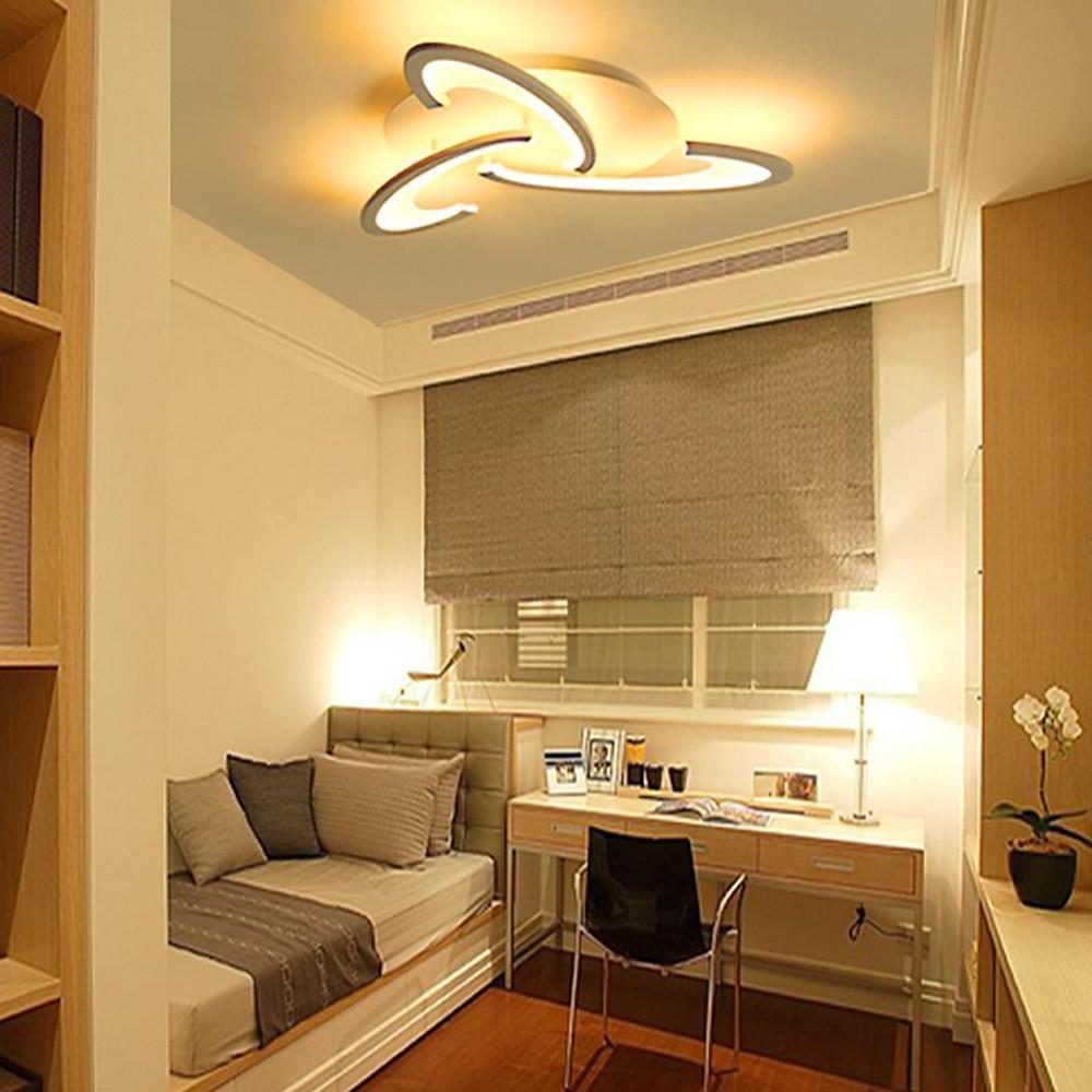 Aurelia Curved LED Flush Mount Ceiling Light in Acrylic and Aluminum