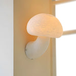 Mushroom Wall Sconce in Resin with Warm LED Glow