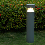 Modern LED Bollard Pathway Light – Black Aluminum Garden Pole
