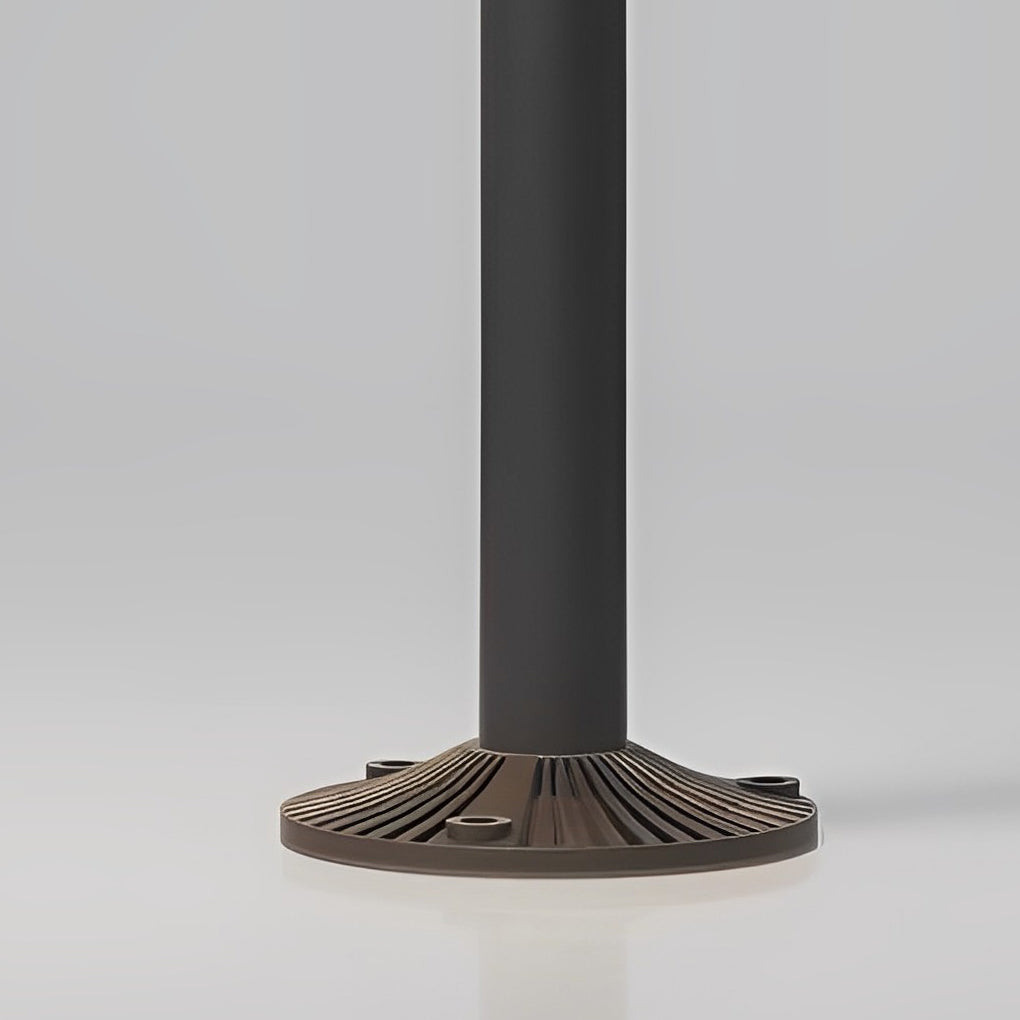 Curved LED Path Light in Black Aluminum for Modern Outdoor Landscapes