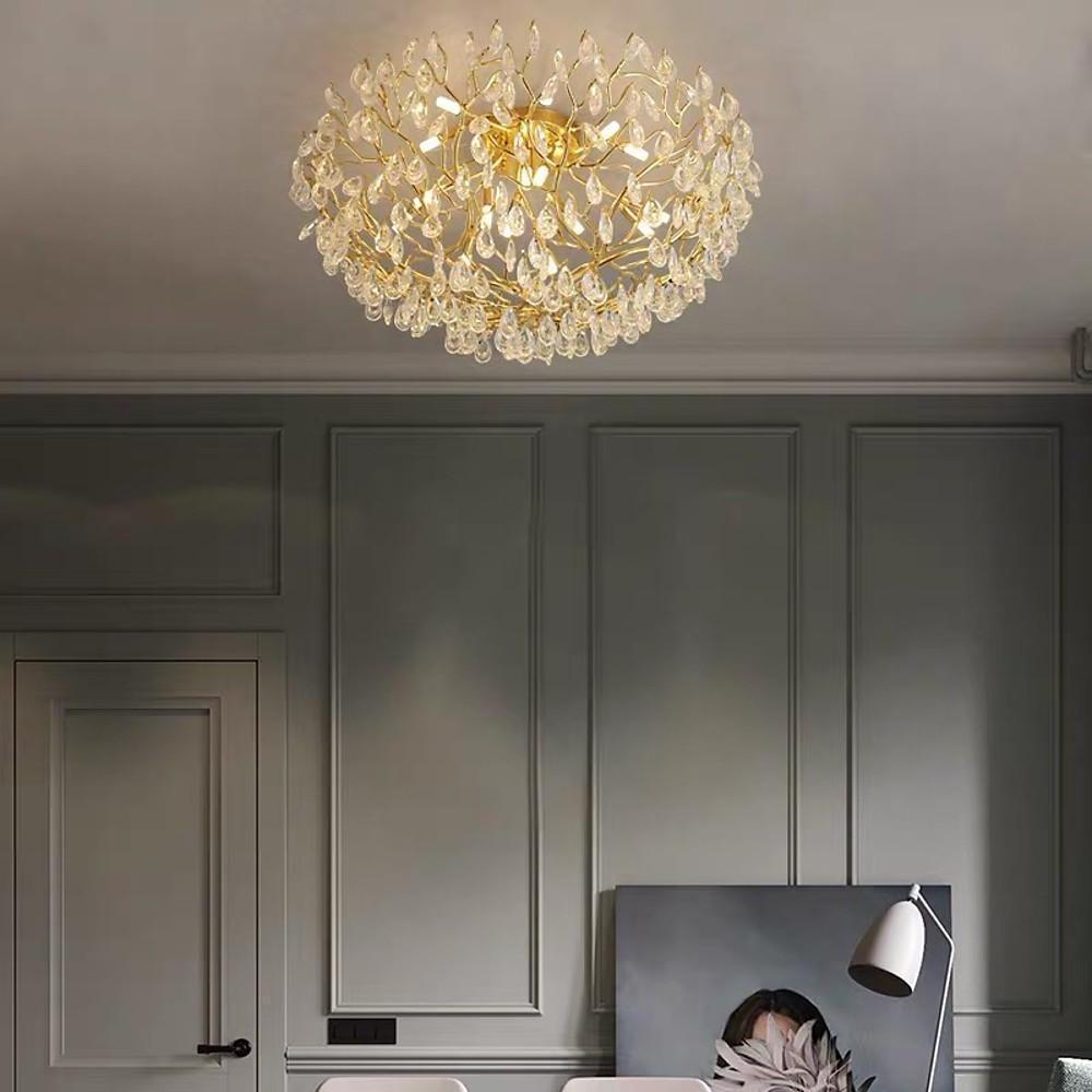 Firefly Sputnik Chandelier Modern Led Flush Mount Ceiling Light
