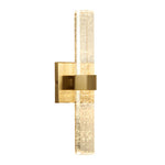 Aurelia Crystal LED Wall Sconce with Up and Down Illumination in Gold