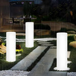 Cylinder PE LED Outdoor Floor Lamp with Remote Control, RGB Color Changing
