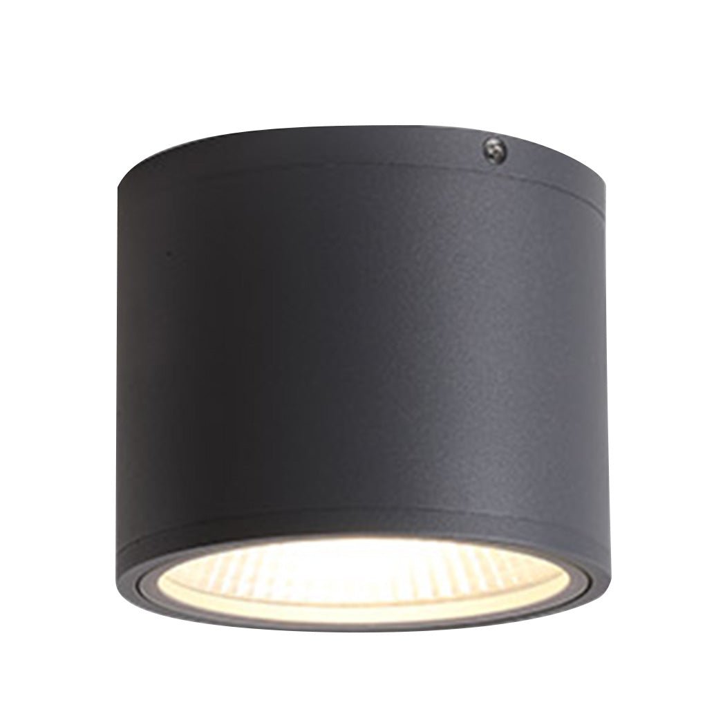 Outdoor LED Downlight in Sandblasted Aluminum, IP54 Waterproof