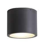 Outdoor LED Downlight in Sandblasted Aluminum, IP54 Waterproof