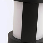 Modern Outdoor Pathway Light – Cylindrical LED Bollard in Black
