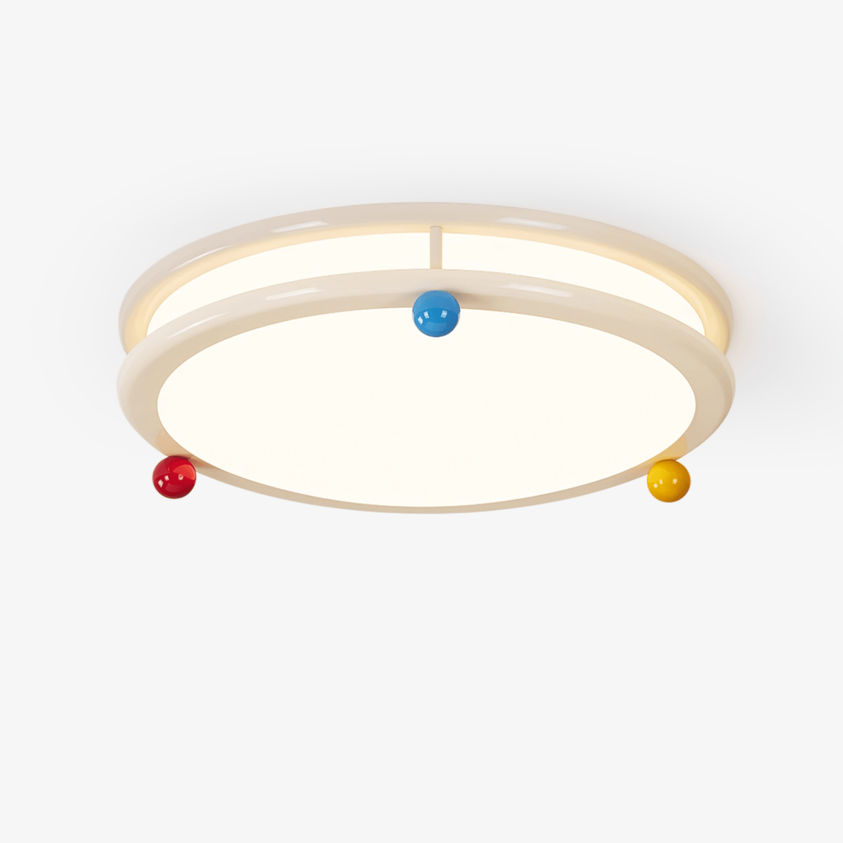 Trio Memphis Ceiling Light – Modern Flush Mount with Colorful Spheres