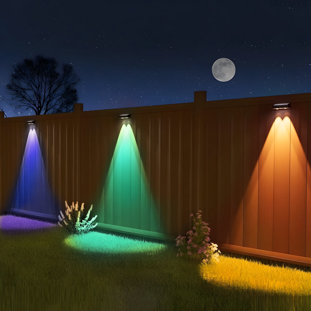 Modena Solar Square Wall Light – RGB Ambient Outdoor Luminaire