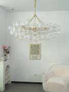 Lumière Cascade Glass Ball Chandelier – Modern Sculptural Pendant Light