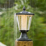 Solar Post Cap Light in Die-Cast Aluminum with Dual-Color LED