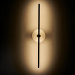 Zylaro Stone Wall Light – Brushed Brass & Marble LED Sconce