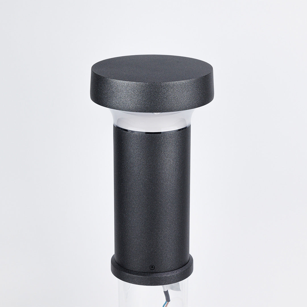 Modern Black Bollard Light for Pathways & Gardens