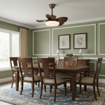 Terra Walnut Ceiling Fan with Integrated LED Light