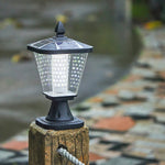 Solar Post Cap Light in Die-Cast Aluminum with Dual-Color LED