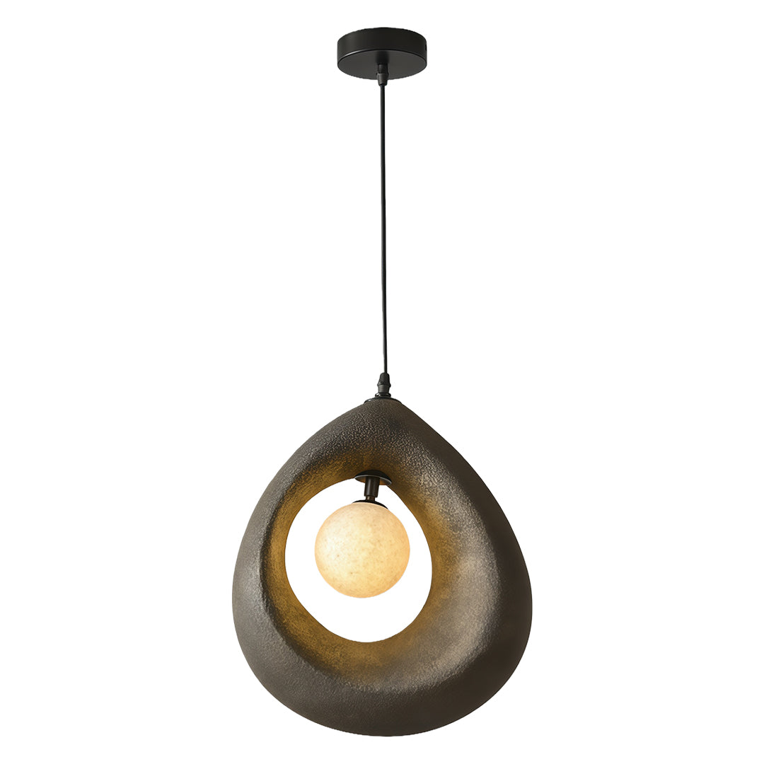 Wabi-Sabi Japanese Pendant Light with Adjustable Cord