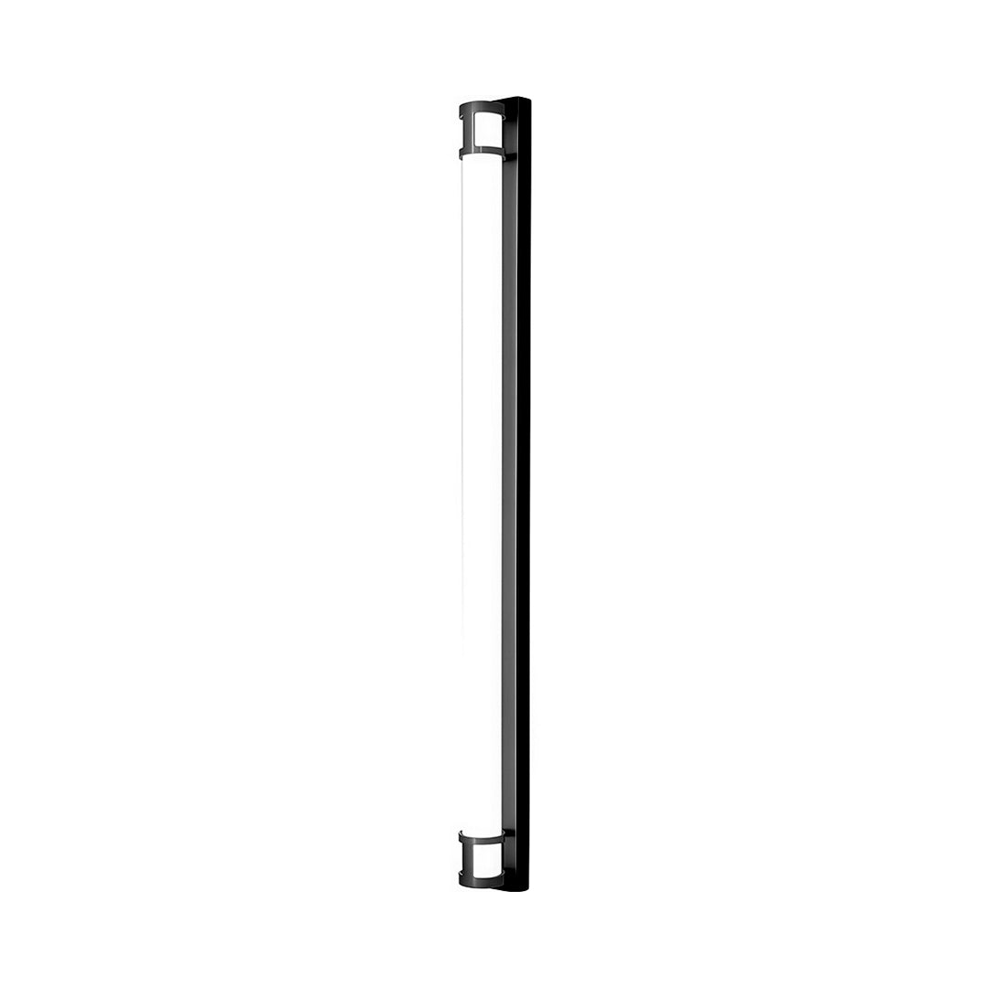 Linear Outdoor Wall Sconce with Dimmable LED Lighting in Black or Gold