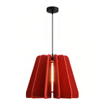 Acoustic Felt Pendant Light with Iron Frame, Modern Single Ceiling Lamp
