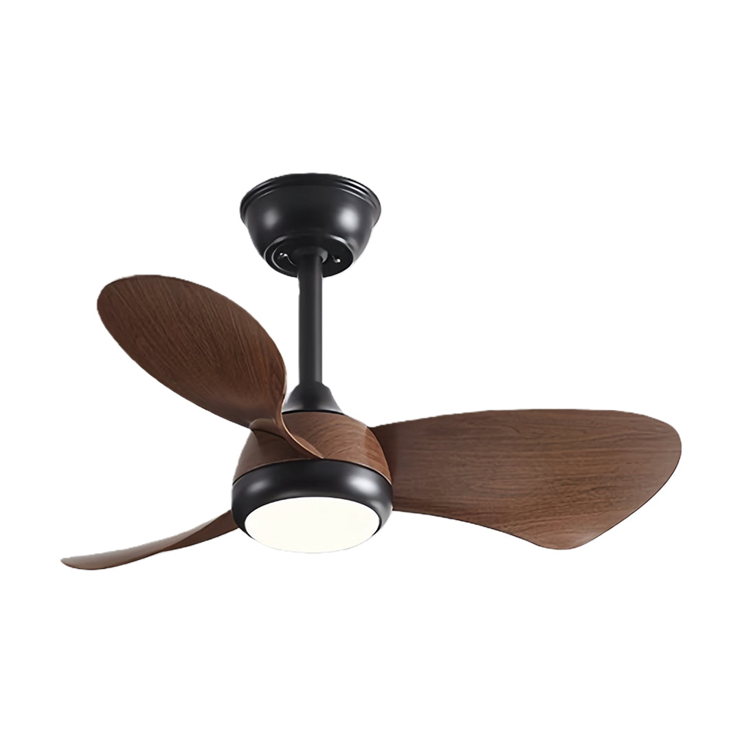Nordic Retro Ceiling Fan with LED Light – 3-Blade Inverter Motor