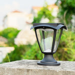 Aurelia Solar Pillar Light in Die-Cast Aluminum for Modern Landscapes