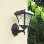 Aria Solar Wall Sconce — Modern Outdoor Lighting in Black Aluminum