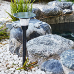Black Solar Pathway Lights Outdoor Ground Socket Lamp