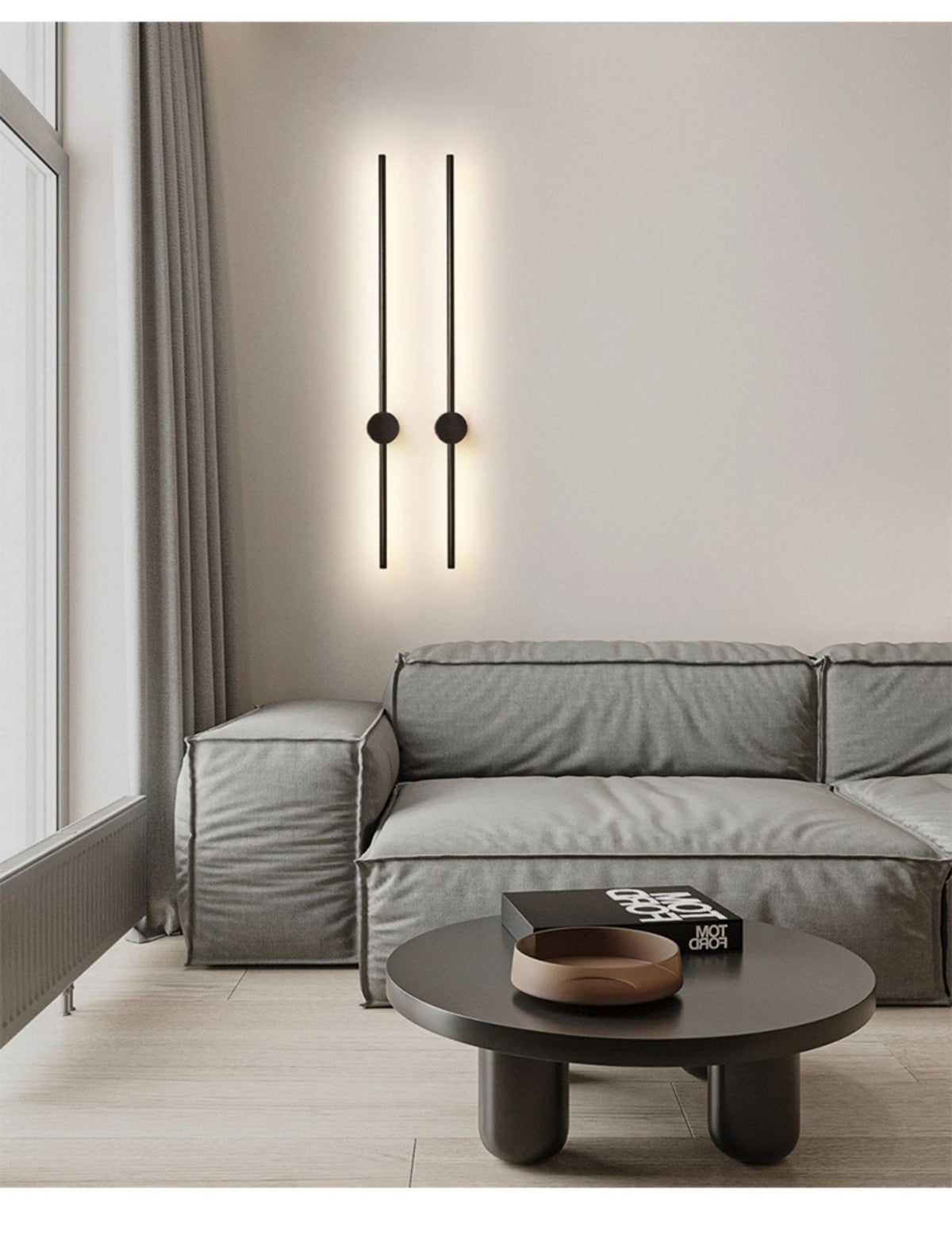 Luma Rod Portable Rechargeable Wall Sconce – Cordless Brass LED Light