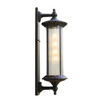 Vintage Outdoor Wall Sconce in Coffee Gold Finish, Waterproof Aluminum