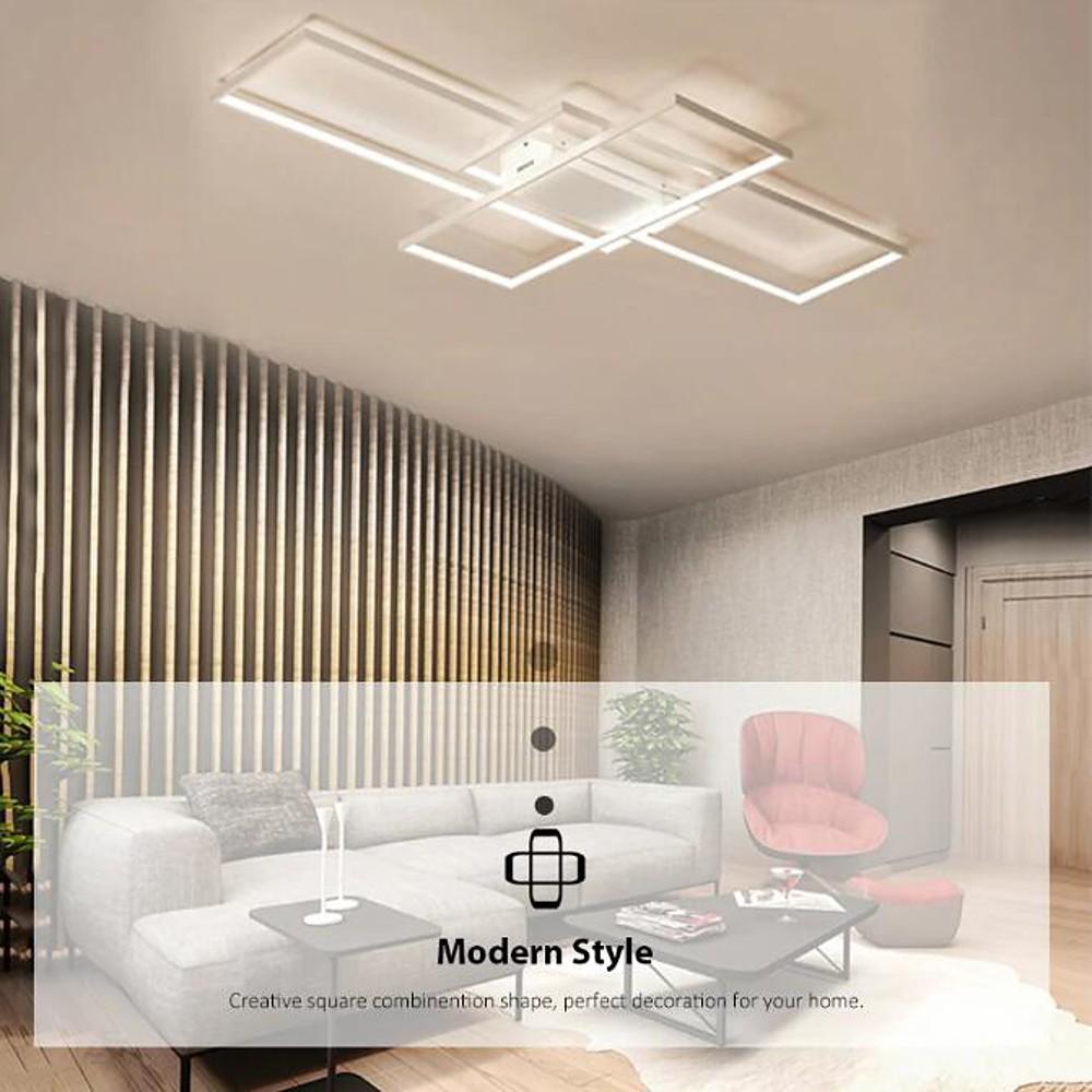 Abstract Rectangles LED Flush Mount Ceiling Light in Modern Minimalist Style