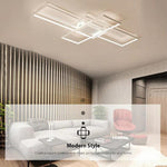 Abstract Rectangles LED Flush Mount Ceiling Light in Modern Minimalist Style