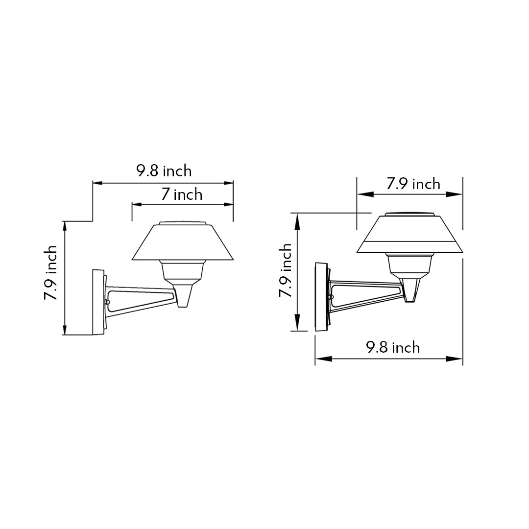 Minimalist Nordic Outdoor Wall Sconce with Warm LED Glow