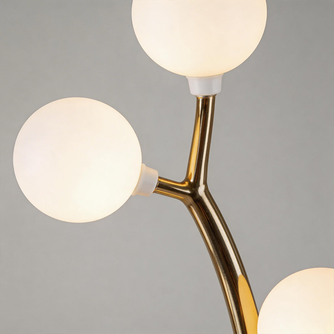 Cotton Tree Floor Lamps, Set of 6 – Gold Iron Sculptural Lighting for Weddings and Interiors