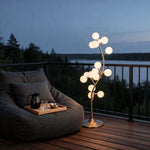 Cotton Tree Floor Lamps, Set of 6 – Gold Iron Sculptural Lighting for Weddings and Interiors