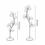 Cotton Tree Floor Lamps, Set of 6 – Gold Iron Sculptural Lighting for Weddings and Interiors