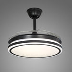 Noir All-Copper Ceiling Fan with Dimmable LED Light and Remote